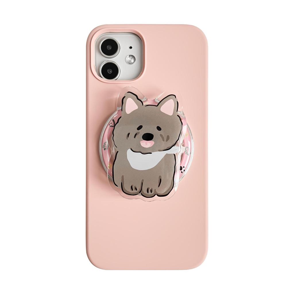 Magsafe Magnetischer Cartoon Handy Airbag Ständer - Einziehbarer Acryl Desktop Halter