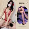 European and American sexy lingerie perspective backless body sculpting lace