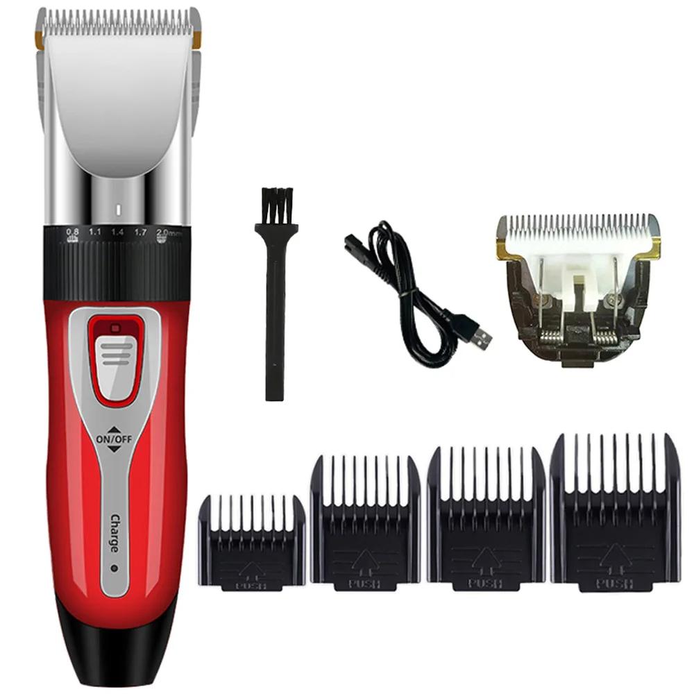 Dog Cat Clipper Hair Clippers Grooming Haircut Pet Shaver Conjunto completo Pets Recarregável Professional Cutter Shaver Máquina de corte