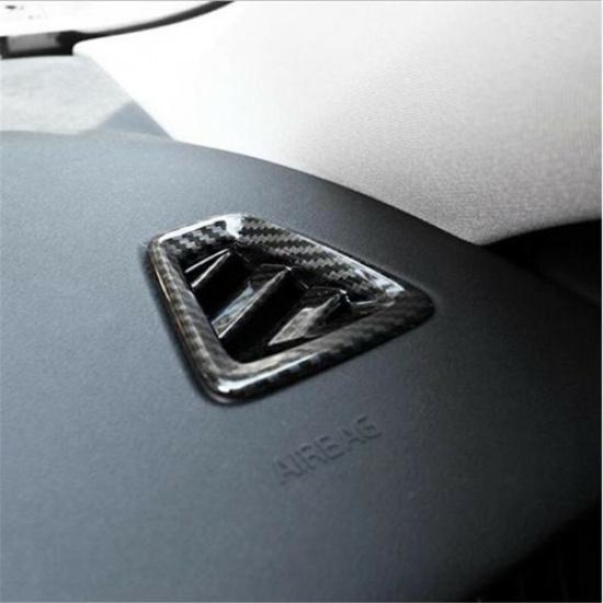Carbon Fiber Dahsboard Air Outlet Vent Cover Trim For Volvo XC60 2018-2021 2PCS