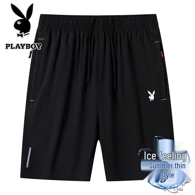 PLAYBOY Men s Quick-Dry Athletic Shorts 4XL