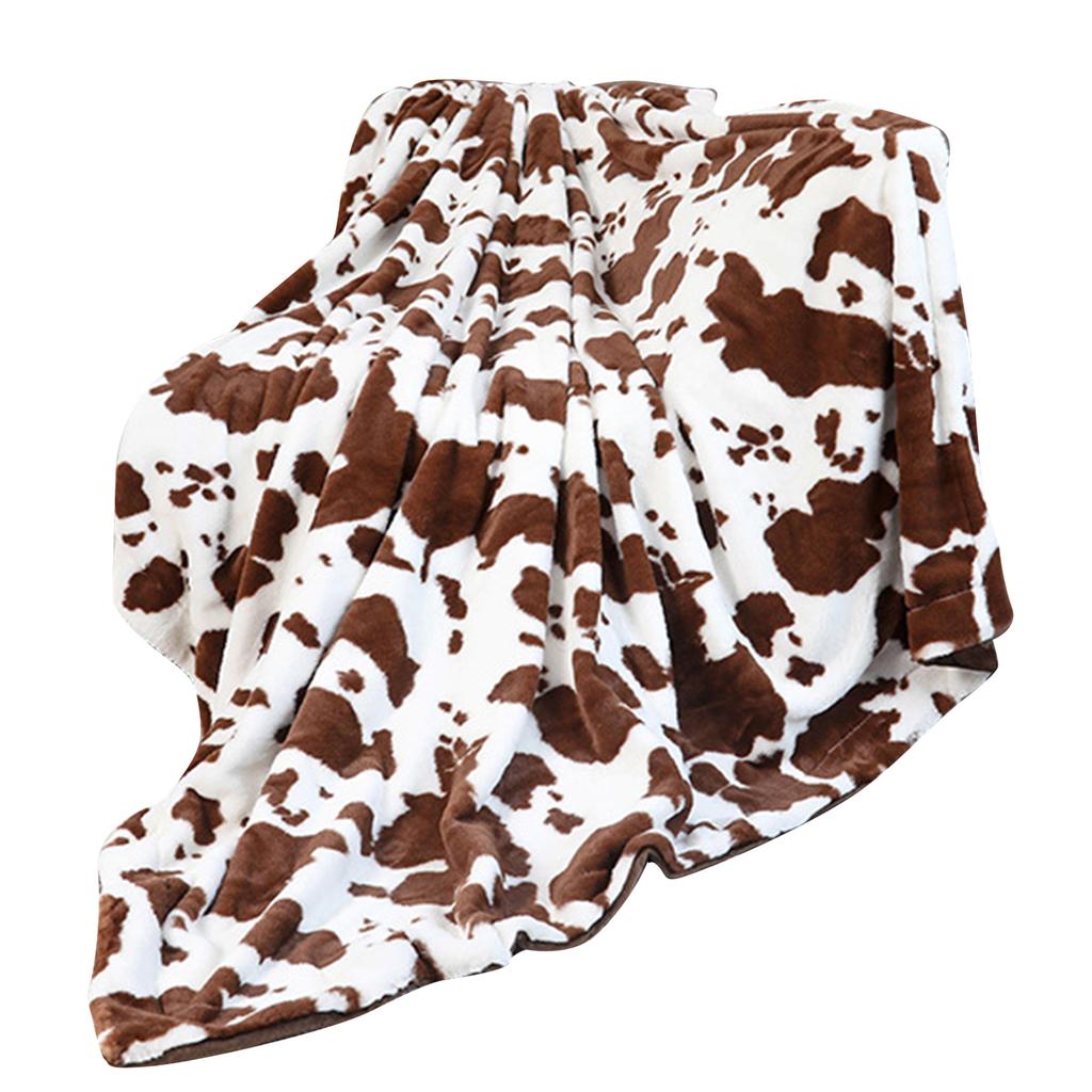 Coperta Plaid con Stampa Mucca Morbida Flanella Accogliente Coperte Mucca per Adulti Leggera Peluche Coperte Mucca per Divano Letto Ufficio
