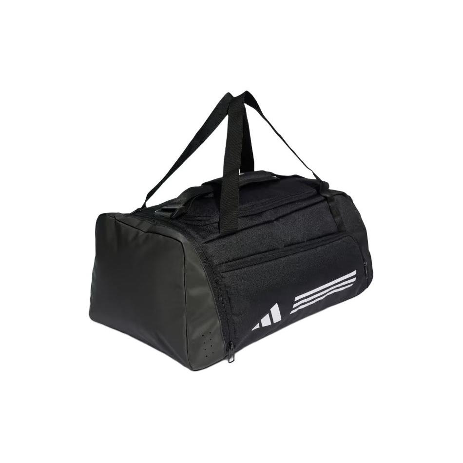 New Adidas Essential Recycled Material Polyester Handheld Gym Bag Medium Size Unisex Black & White IP9862