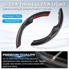 Black Steering Wheel Cover For Tesla Model 3/Y 2016-2025 2026 Juniper/Highland | Non-Slip, Segmented, -Fit, Carbon Fiber | Model Y Juniper