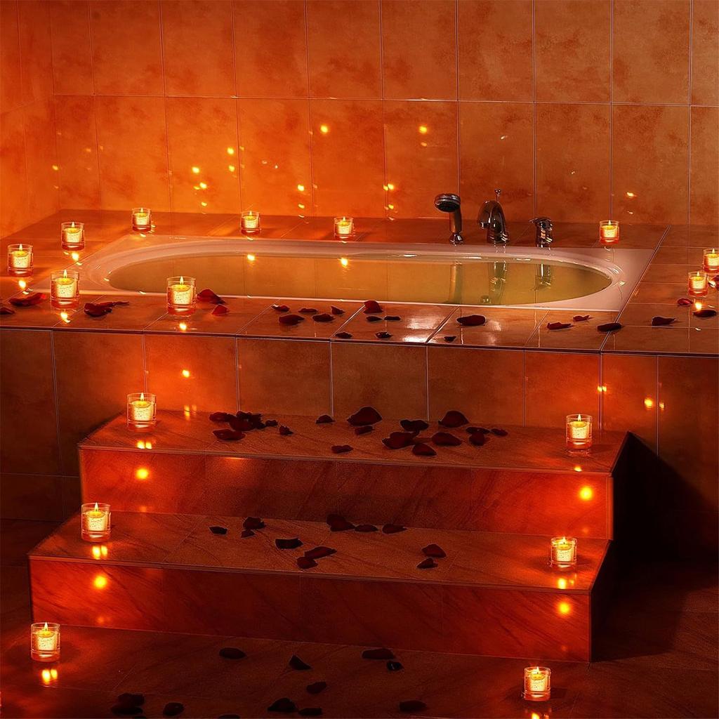 Unscented Floating Candle Set Elegant Burning Candle Party Accessories Decorative Floating Candle Christmas Decors
