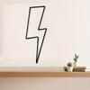 1pc Metal Lightning Bolt Wall Art Thunder Decor for Game Room Patio Halloween Christmas Gift