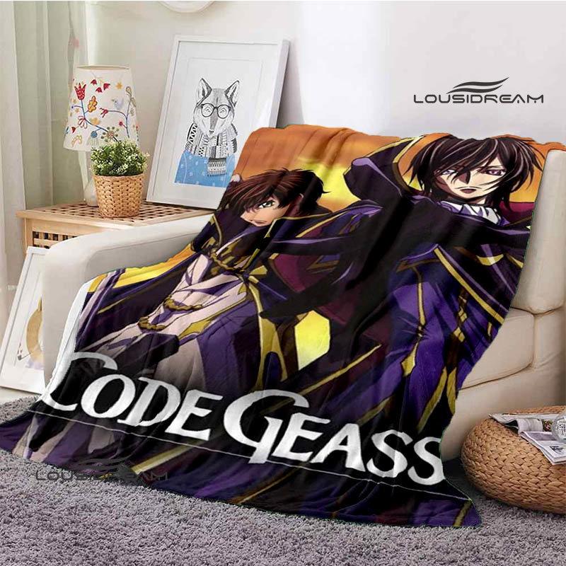 Code Geass Anime Printing Blanket Children's Warmth, Comfortable Blanket, Home Travel Blanket Fashion Birthday Gift