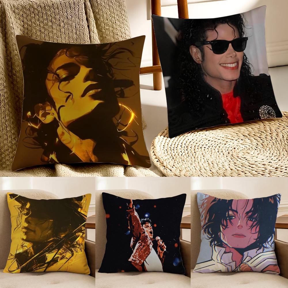 The King of Pop MMichael JJacksonA Cushion Cover Pillowcase Antidustmite Living Room Sofa Decor Cushion Room