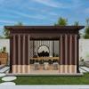 2 Panels Blackout Outdoor Curtains for Patio Waterproof, Sun Blocking Blinds Weatherproof Outside Privacy Curtains For