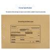 SIMAA A4 Horizontal Kraft Paper Voucher Cover