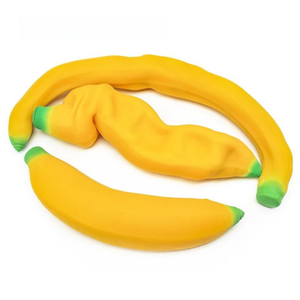 1 ks simulovaná banánová squishy hračka, pomalu se vracející měkká mačkací stresová koule, novinka senzorická fidget hračka pro úlevu od úzkosti