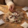 Weihnachts Bastelsets für Erwachsene Perlmutt Malerei Sonnenfänger Kunst-Set, Acryl Schneeflockenform Brett Dekorative Edelstein Schmucksteine Sets mit
