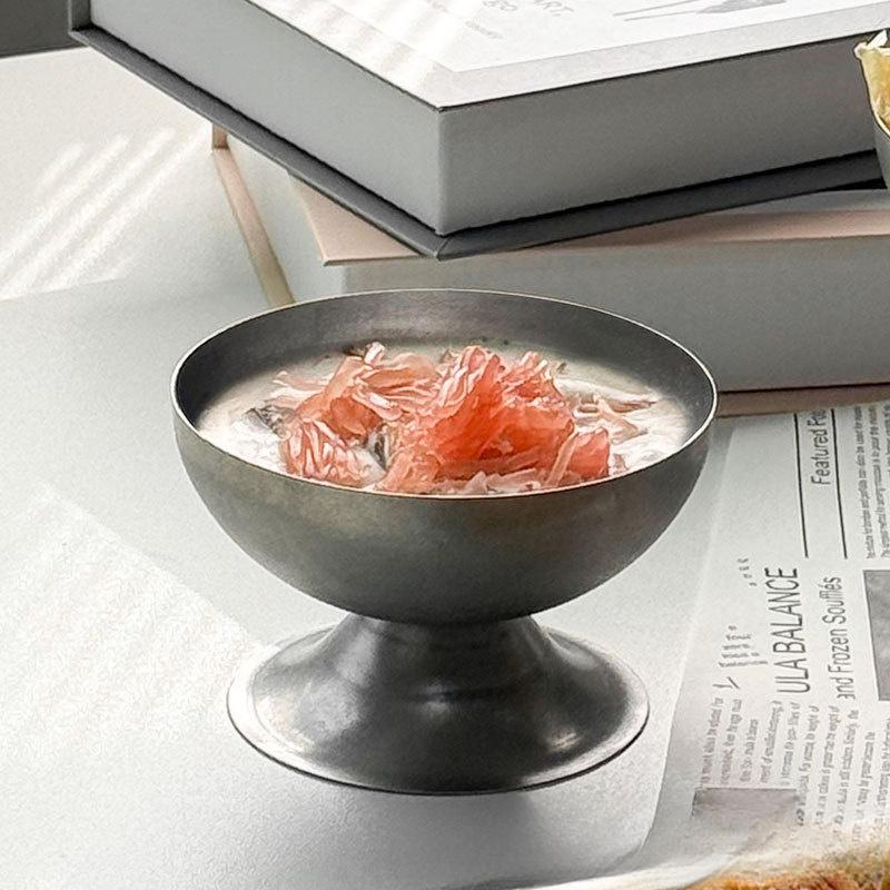 Edelstahl Eisbecher Dessert Sorbet Schüssel Geschirr Salatbecher Hausbars Sommerparty Küchenbedarf