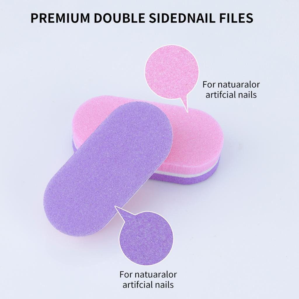 50 pcsProfessional Mini Nail Buffers Files Nail Art Polishing Shiner Sponges Butter Block Primer Manicure Pedicure Sanding Tools