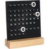 GDYOOSHOW Perpetual Calendar Desk Wood Calendar Stand Acrylic Calendar Desktop Decor for Livingroom Office Shop Bar Week Month Day Display(1pc Black)