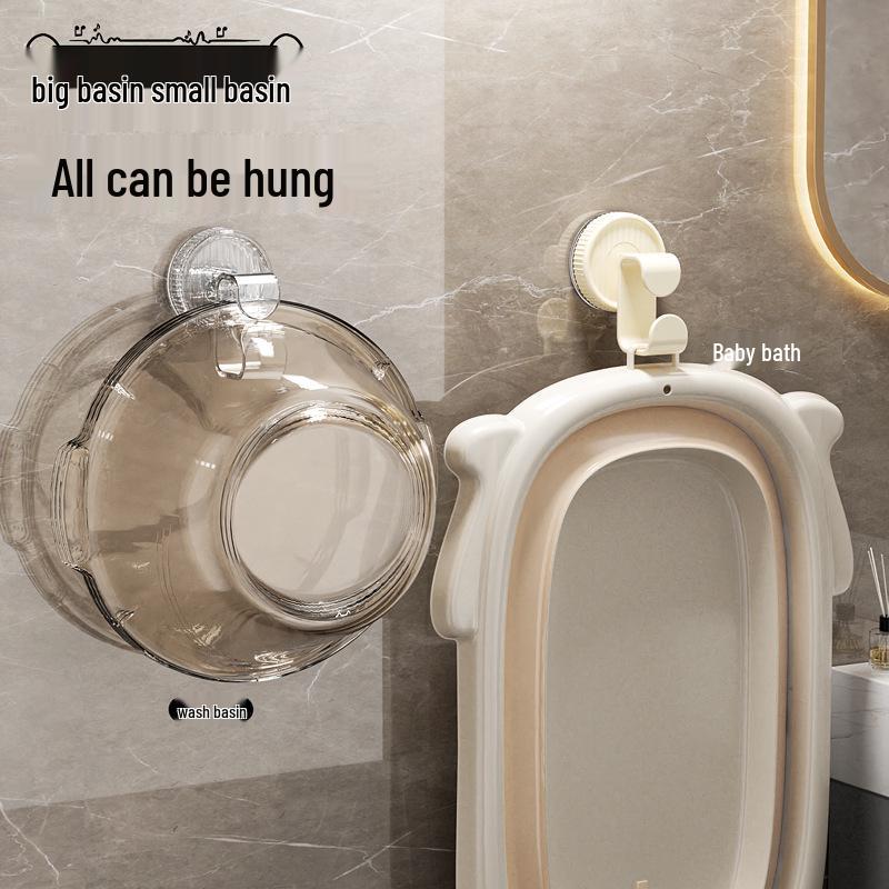 Basin Storage Rack: Punch-Free Hanging Bathroom Organizer