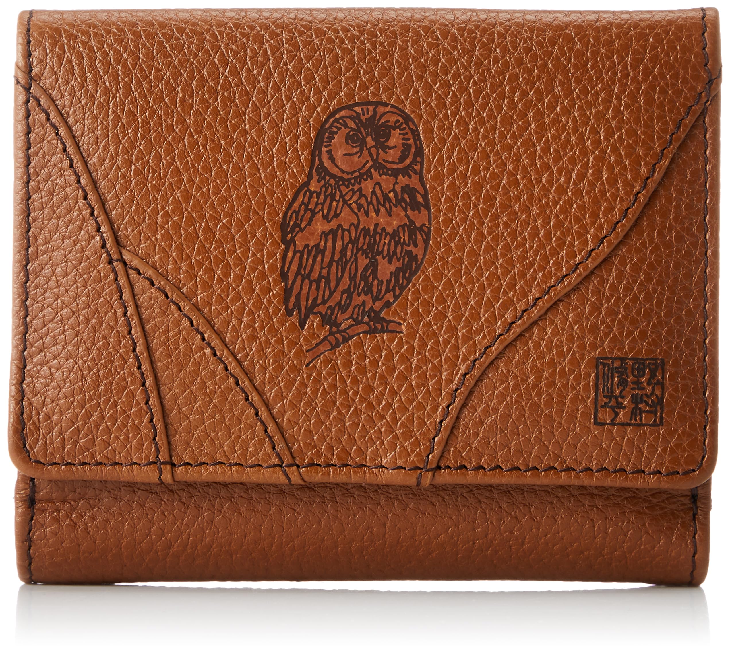 

[Nomura Shuhei] Owl bifold wallet, cowhide leather wallet No. 80250 camel