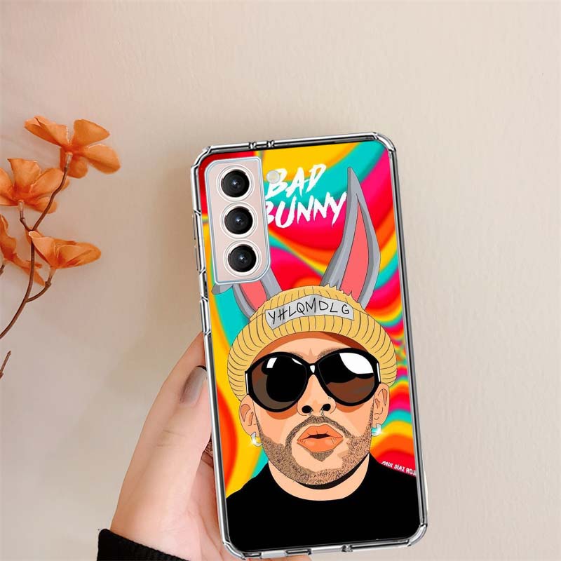B-Bad B-Bunny Phone Case For Samsung S24 S25Edge Galaxy S22 S25 Ultra S21 S23 FE S20 S10 Plus S10E Cover Shell Coque Clear Silic
