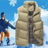 Veste antivânt pentru bărbați Jachetă pentru bărbați Vestă fără mâneci Jachetă de iarnă Jachetă ocazională bărbați din bumbac Vestă caldă îngroșată Gilet groasă