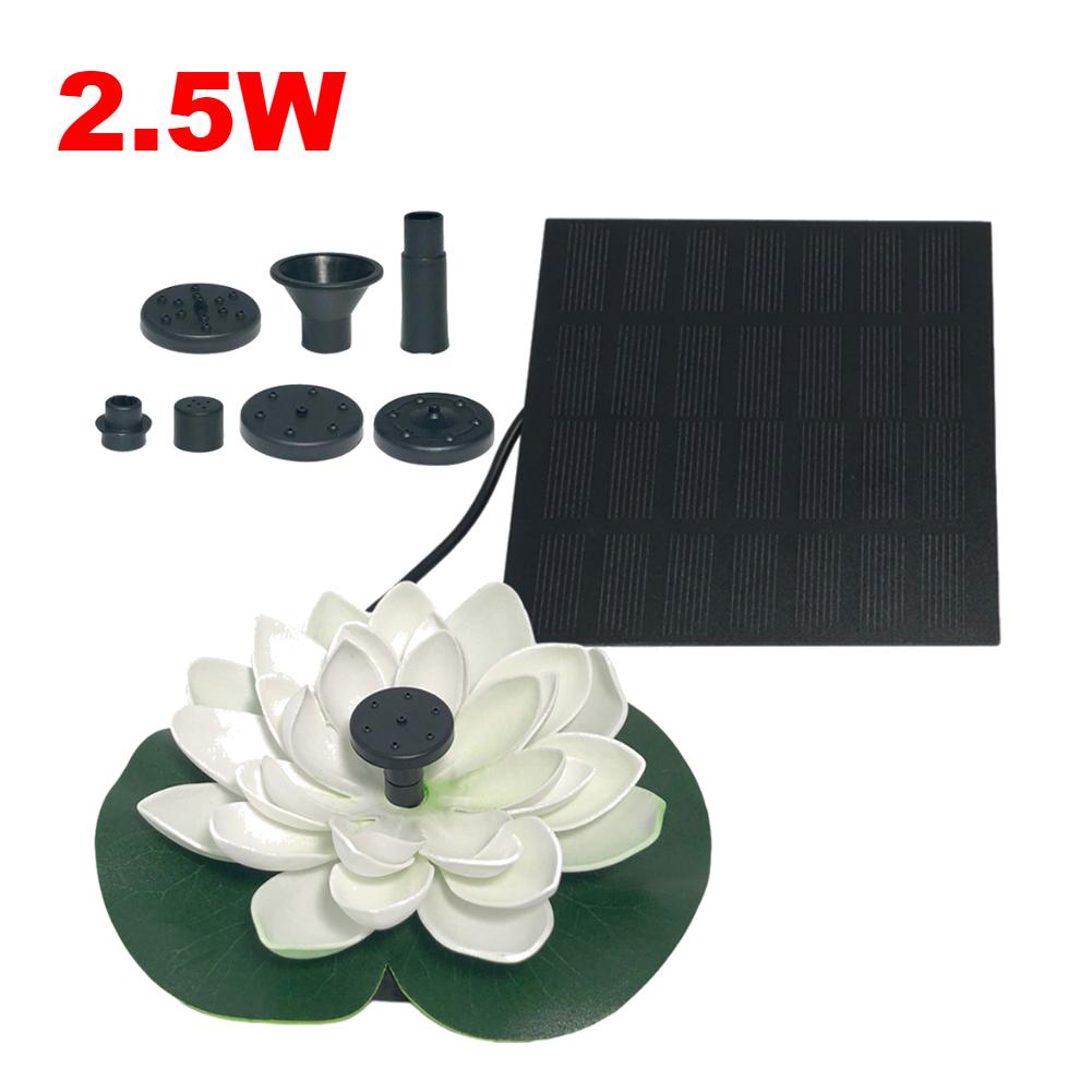 Lotus Solar Water Fountain Brushless Pump Floating Garden Fountain Solar Powered Fountain for Outdoor Bird Bath Pond Decoration