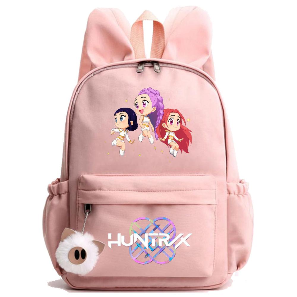 Anime K-Pop Printed Waterproof Backpack Student Teenager Bookbag for Boy Girl Bookbag Schoolbag Women Large Capacity Travel Bag Kid Gift Mochila