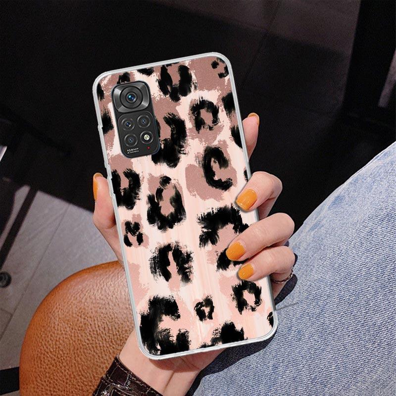Leopard Print Phone Case For Xiaomi Redmi Note 15 14 13 12S 12 11 Pro Plus 14S 11S 11E 10 10S 11T 5G Personalized Cover Redmi No