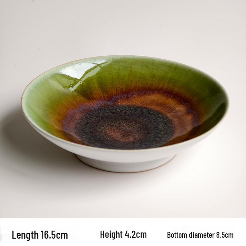 Guirong Ceramic Dim Sum, Pastry & Snack Plate for Tea Rooms & Home