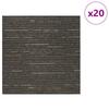 Striped Light Brown Carpet Tile 50 x 50 cm 20 pcs