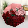 1pc Roses and Lace Design Umbrella with Plastic Handle,Suitable for All Seasons Umbrellaptys26051