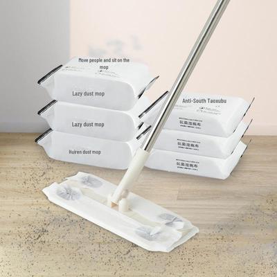 "Electrostatic Dust Mop: Wash-Free, Wet & Dry Dual-Use Disposable Cloths"