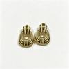 Golden Geometric Earrings, Light Luxury, High-end, Niche Design, Versatile and Fashionable, Women's Earrings