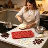 Chocolate Candy Making Tool Button Silicone Mold, Food Grade Non Stick Casting Easy Release Mold Tray, Flexible for DIY Baking And Crafting