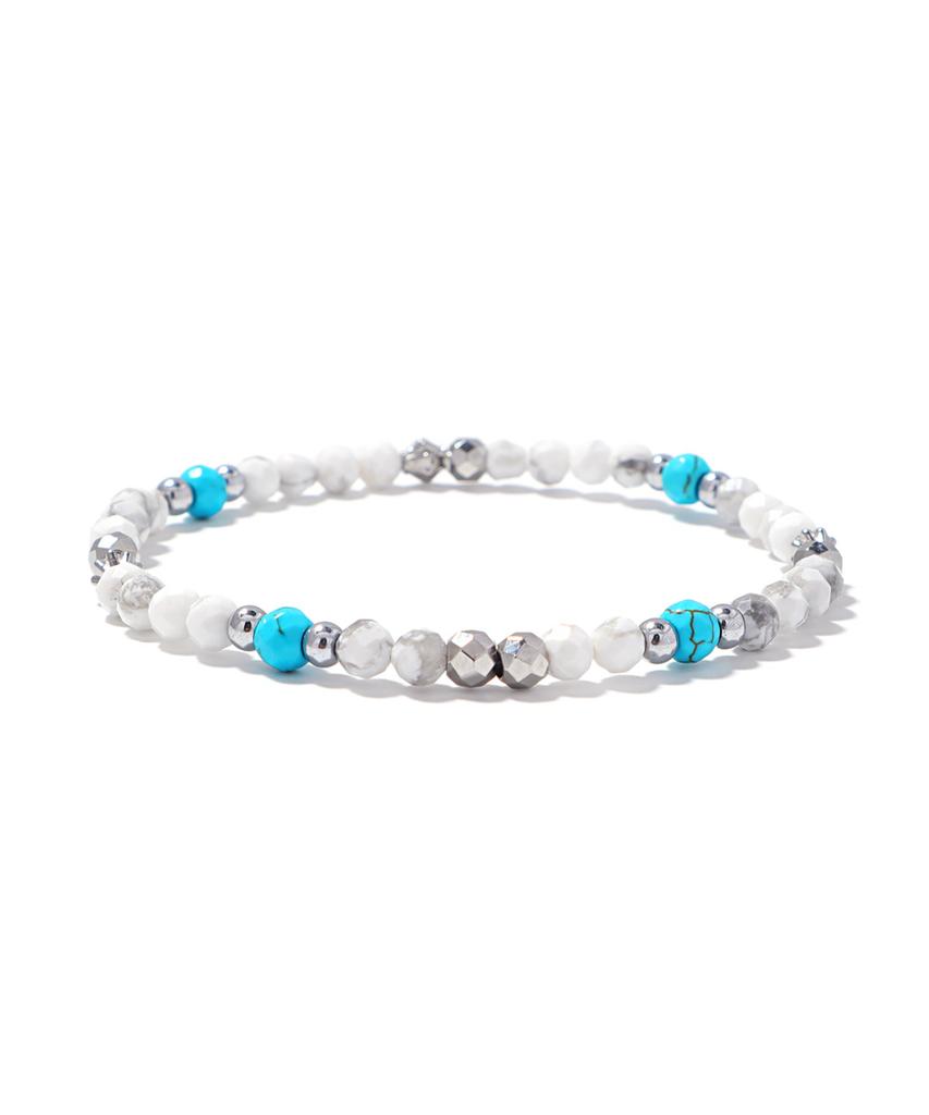 Polalita Polaris Turquoise Howlite Bracelet (Plt-Br-136_Wt)