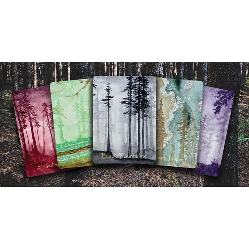 9*6cm The Crystal Forsets Oracle Deck Card Game 42 Pcs Mindfulness Prompts