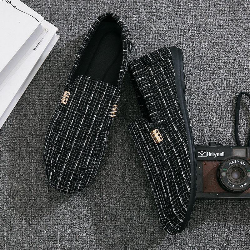 

Summer Doudou Shoes Men s 2025 Korean Edition Trend Lazy One Pedal Breathable Versatile Casual Canvas Shoes Social Men s Shoes 39 чёрный