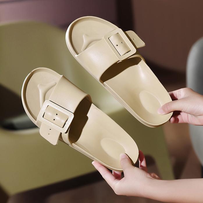 Damen Hausschuhe Mode Sandalen Outdoor Freizeit Zuhause Ein Wort Hausschuhe Weiche Sohle Bequeme Sandalen