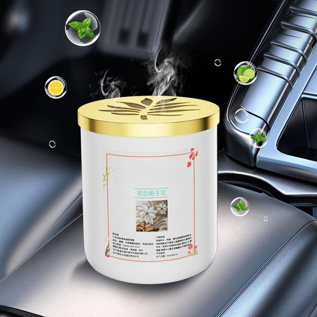 Car Air Freshener Balm Long Lasting Scent Odor Removal Relieve Stress Aromatherapy Balm for Home Office Jasmine 9658D