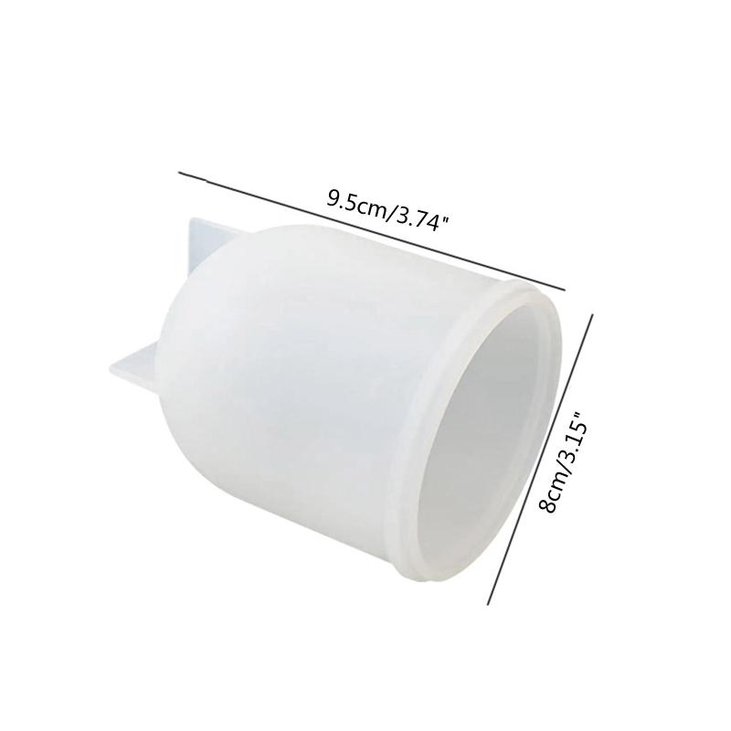 Night Light Resin Lampshade Moulds Lamp Craft DIY Casting Molds Epoxy Cylindrical Candle Ornament Mold for Home Decor