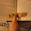 Bookmark Cartoon Beautiful Finger-pressing Convenient Creative Shape Reads Solid Wood Wooden Book Page Holder Thumb Bookmark for Children