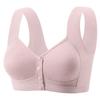Spot wholesale new large size middle-aged and elderly mother breastfeeding bra front open buckle thin gathering no steel ring underwear women