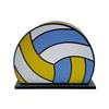 Sports Ball Napkin Holder for Table, Freestanding Wooden Napkin Dispenser, Tabletop Tissue Towel Holder for Sports Theme Birthday Party Supplies
