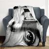 Face Window Flannel Blanket Throw Blanket Soft Warm Sofa Bed Camping Home Decor Unique Christmas Gift C926686