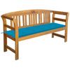 Day and Night - Day and Night Garden Bench with Cushion Solid Acacia Wood 157 Cm