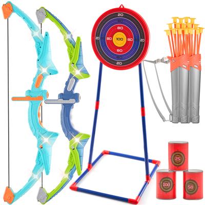 Succebuy Çocuklar İçin Yay ve Oklar Çocuk Okçuluk Yay Pratiği Geriye Bükümlü Outdoor Spor Oyunu Avcılık Atış Oyuncak Erkek Hediye Yay Seti