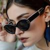 Non-polarized Cat Eye Oval Sunglasses Women Retro Star Brand Design Shades Eyewear Fashion Cat Eye Sun Glasses Unisex