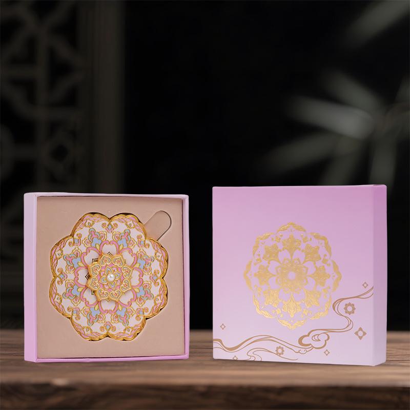 

Цветовое зеркало Баосян, китайский стиль, культурное и творческое, портативное зеркало, Запретный город, изысканное, рельефное, ретро, культурное и творческое, сувенир