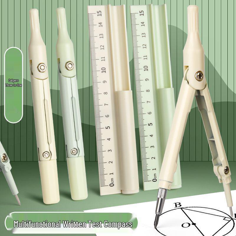 Multi-functional Compass and Ruler Set for Students – Ideal for Drawing Circles