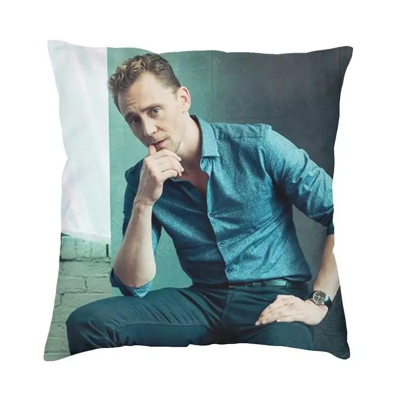 Cool Tom Hiddleston Collage Pillow Case Home Decor 3D Double Side Print Actor Cushion Cover For Car Decoration Salon