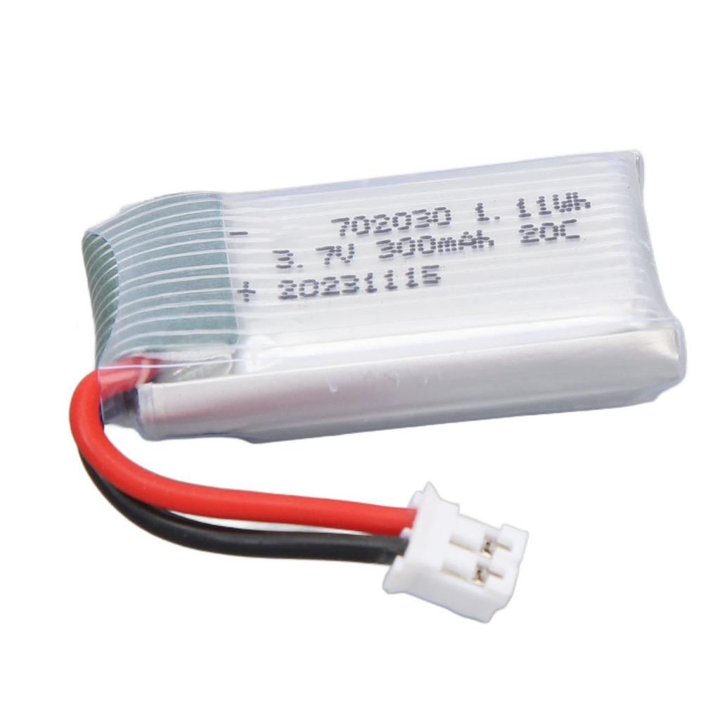 Náhradní lithiová baterie 3,7V 300mAh 20C 702030 lithium-polymerová iontová baterie s konektorem PH2.0 pro dron