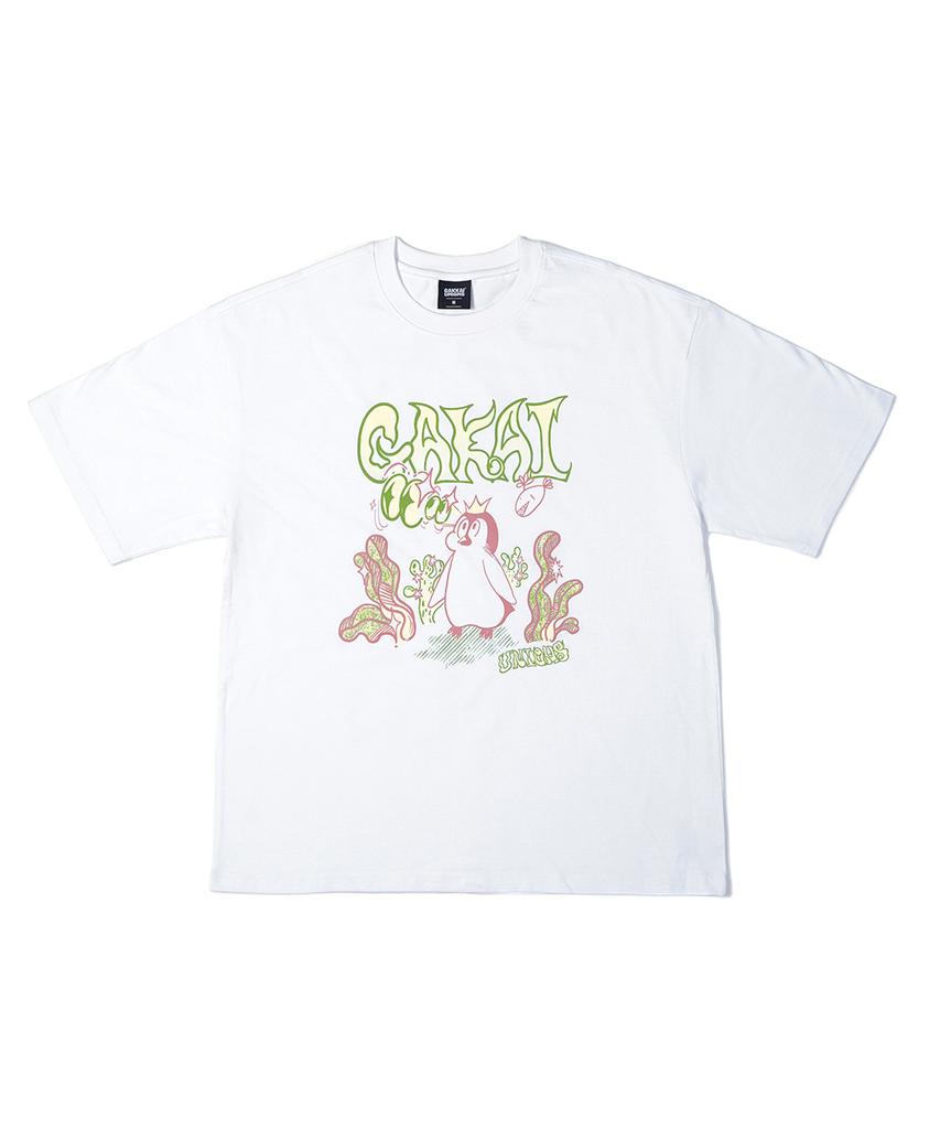 GAKKAI UNIONS Hidden Catch Short Sleeve T-Shirt White